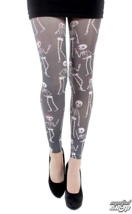 legíny (pančucháče) PAMELA MANN - Love Bones Footles Tights - Multi - 036