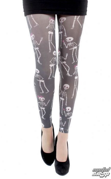 legíny (pančucháče) PAMELA MANN - Love Bones Footles Tights - Multi - 036