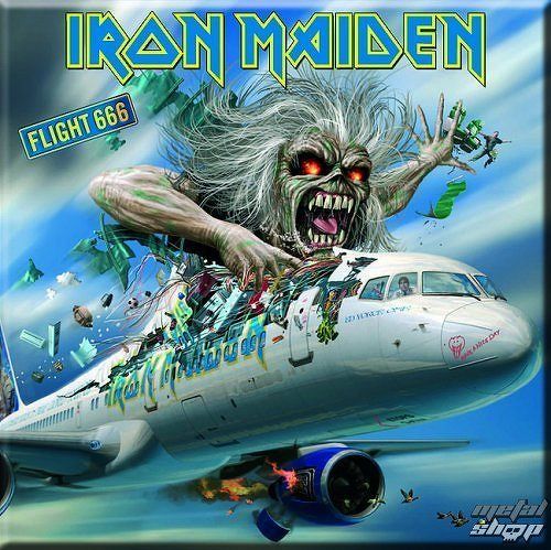 magnet Iron Maiden - Flight 666 Fridge Magnet - ROCK OFF - IMMAG05
