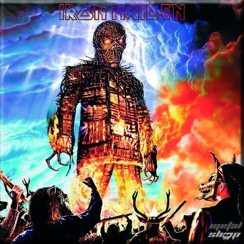 magnet Iron Maiden - Wicker Man Fridge Magnet - ROCK OFF - IMMAG07