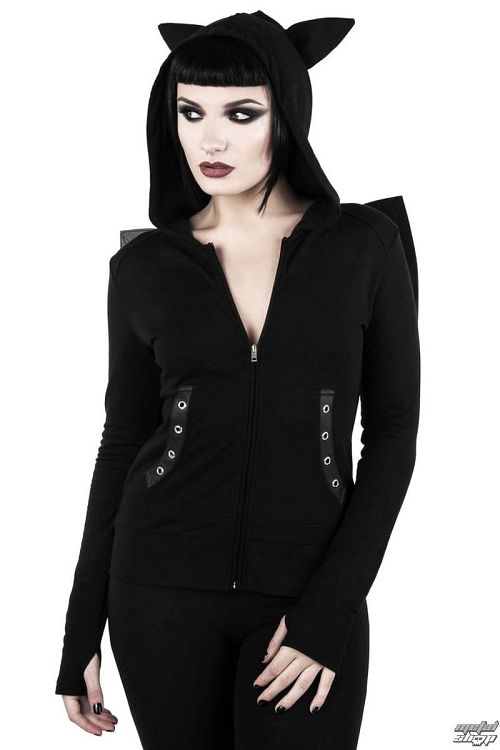 mikina dámska KILLSTAR - Tokyo Nights I'm A Bat - Black - K-HOD-F-2675