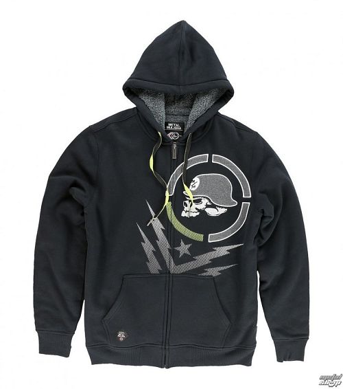 mikina METAL MULISHA - Insult Sherpa Lined - FA6510000.01_BLK