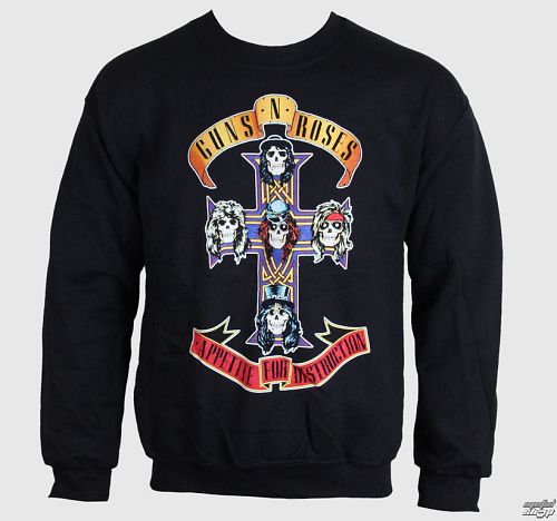 mikina pánska Guns N' Roses - Black Cross - BRAVADO - GNR1573