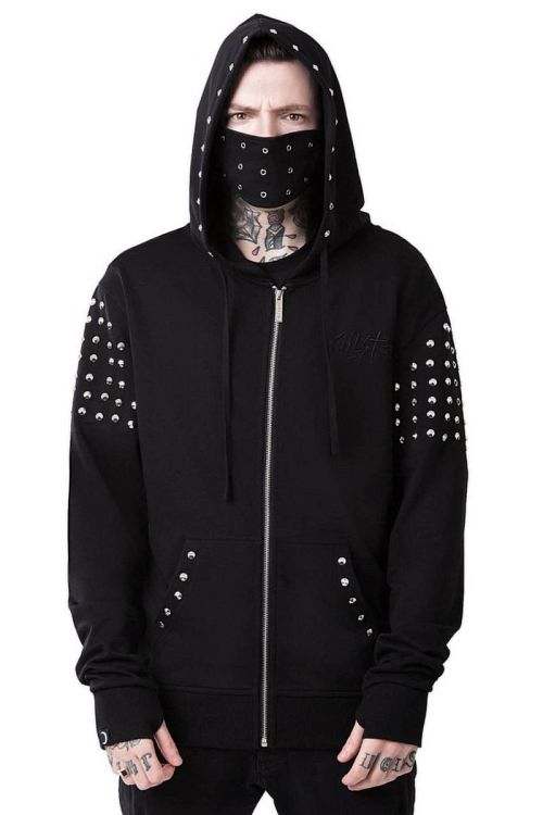 mikina pánska KILLSTAR - BONE YARD - BLACK - KSRA000220