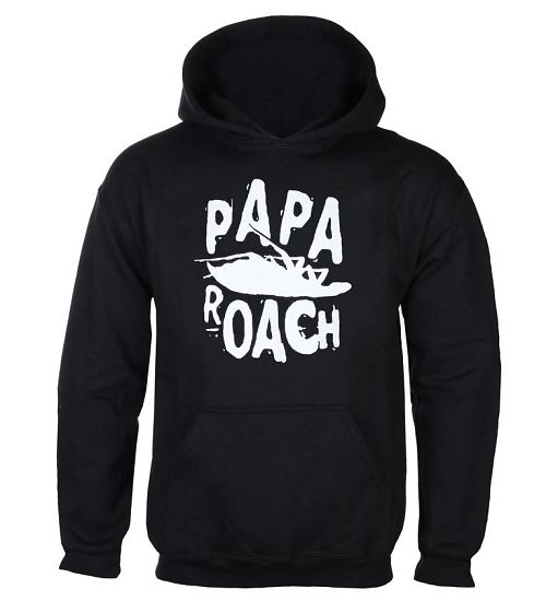 mikina pánska Papa Roach - Classic Logo - Black - KINGS ROAD - 20102140