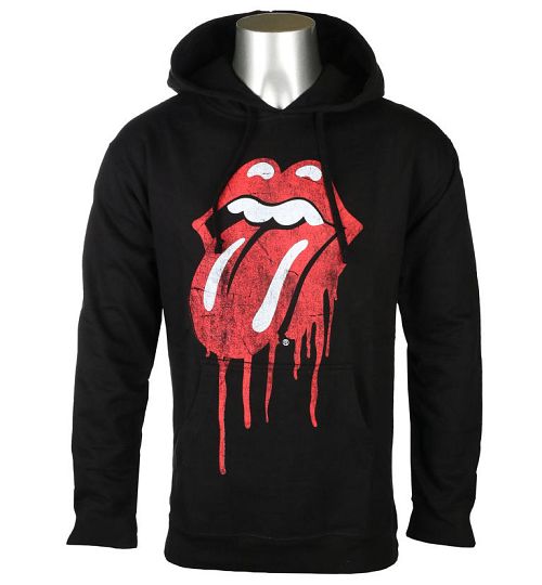 mikina pánska ROLLING STONES - DRIPPIN TONGUE - BLK - BRAVADO - 31270317