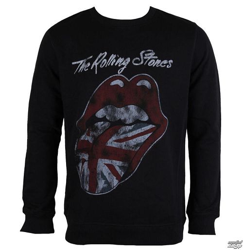 mikina pánska Rolling Stones - UK FLAG - Black - AMPLIFIED - AV420UKB