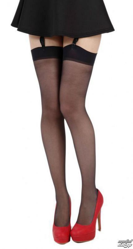 nadkolienky PAMELA MANN - 15 Denier Sheer Stocking - Black - 093