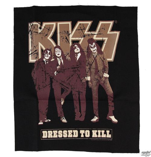nášivka KISS - Dressed to Kill - BLK - LOW FREQUENCY - KIPA05002