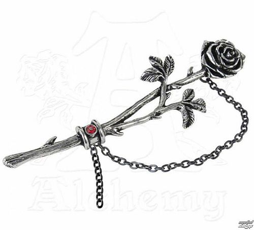 náušnice ALCHEMY GOTHIC - Chained Love Rose - E344