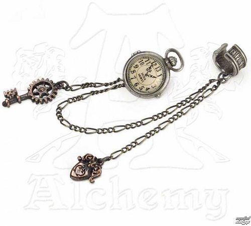 náušnice ALCHEMY GOTHIC - Uncle Albert 's Timepiece - E349