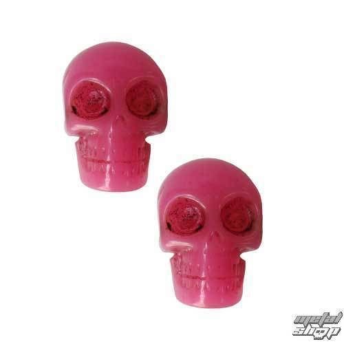náušnice KREEPSVILLE SIX SIX SIX - Skull - Pink - ESCP