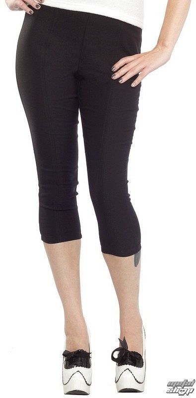 nohavice 3/4 dámske SOURPUSS - Sugar Pie - Black - SPCAP4