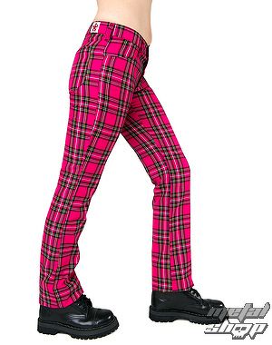 nohavice Black Pistol - Hipster Tartan Pink - B-1-04-060-18