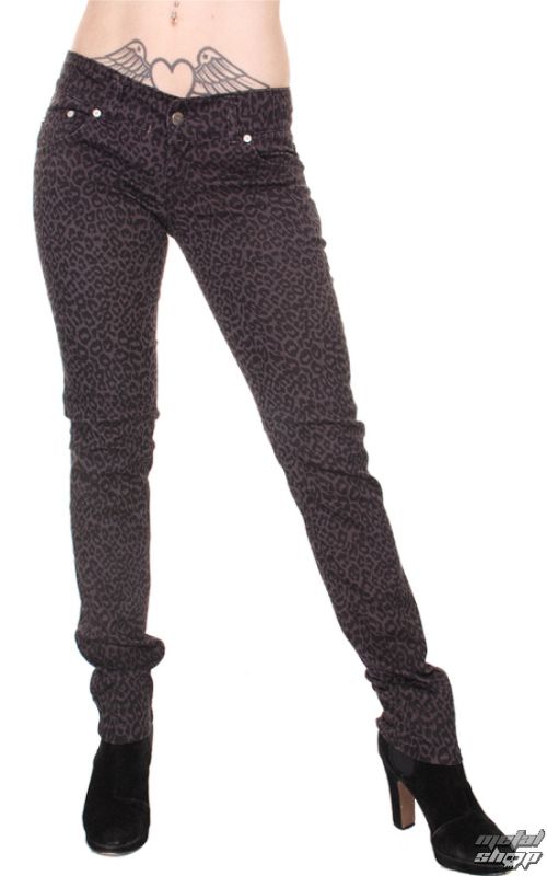 nohavice dámske 3RDAND56th - Print Skinnies - Grey - JM409
