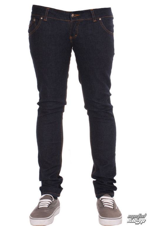 nohavice dámske 3RDAND56th - Super Skinny Hipster - Indigo - JM391