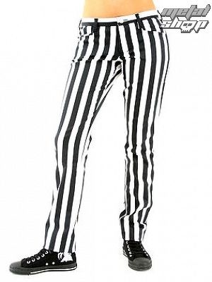 nohavice dámske Black Pistol - Close Pants Stripe Black / white - B-1-50-319-01