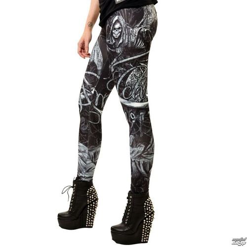 nohavice dámske (legíny) ALCHEMY BLACK - Death God - Black