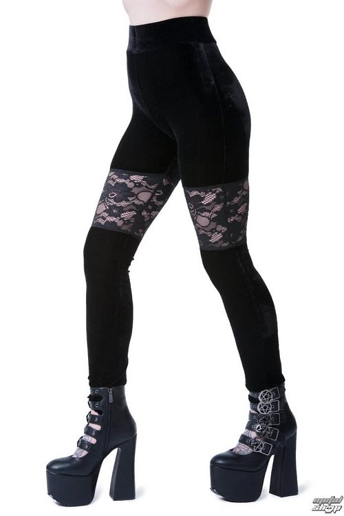 nohavice dámske (legíny) KILLSTAR - ROSE MERRY - BLACK - KSRA000127