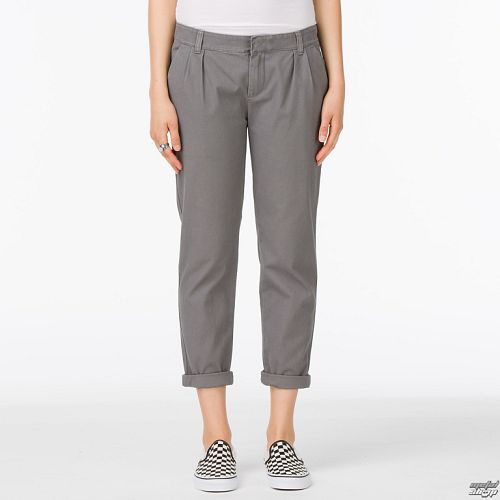 nohavice dámske VANS - G Pleated Chino - Graphite - VUJGGRA