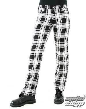 nohavice pánske Black Pistol - Tartan Pants Black-white - B-1-05-060-01