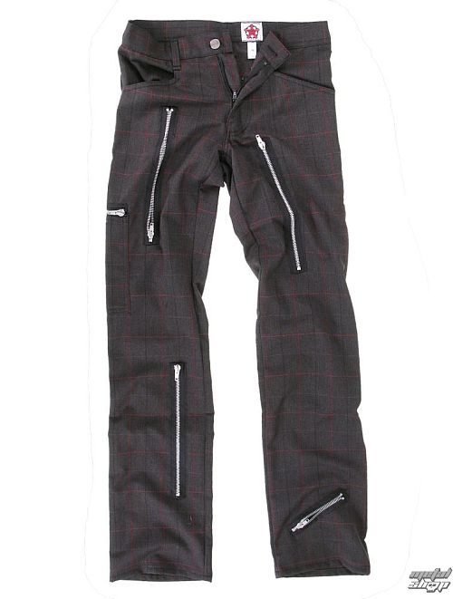 nohavice pánske Black Pistol - Two Leg Pants Tartan - Grey - B-1-26-060-08