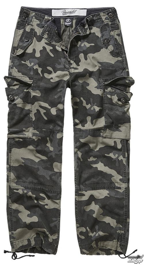 nohavice pánske BRANDIT - Hudson Ripstop - 1013-darkcamo