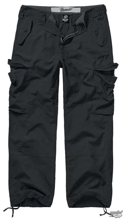 nohavice pánske BRANDIT - Hudson Ripstop - 1013-schwarz