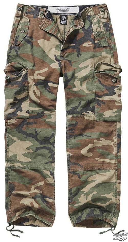 nohavice pánske BRANDIT - Hudson Ripstop - 1013-woodland