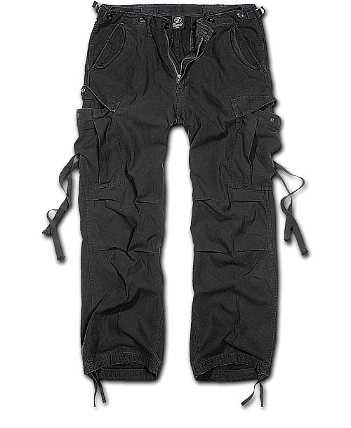nohavice pánske BRANDIT - M65 Vintage Trouser Black - 1001/2
