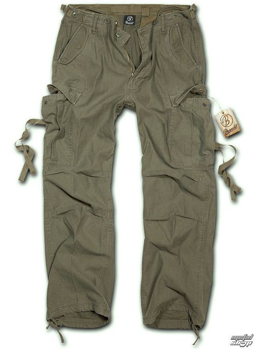 nohavice pánske BRANDIT - M65 Vintage Trouser Oliv - 1001/1
