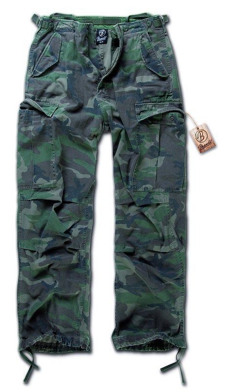 nohavice pánske BRANDIT - M65 Vintage Trouser Woodland - 1001/10