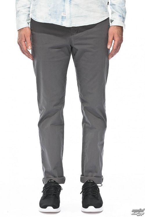 nohavice pánske GLOBE - Goodstock Chino - Grey - GB01216010-GRY