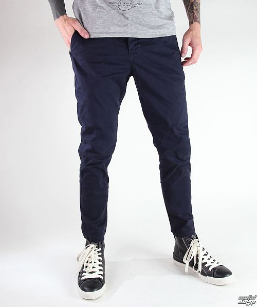 nohavice pánske GLOBE - Goodstock Drop Crotch Chino - Ink