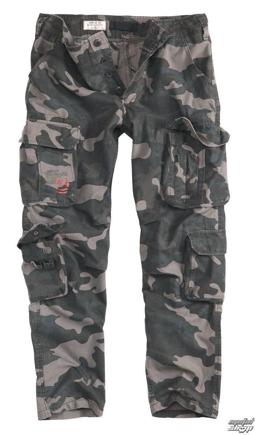 nohavice pánske SURPLUS - AIRBORNE SLIMMY - BLACK CAMO - 05-3603-42
