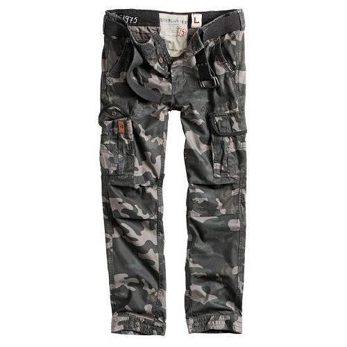 nohavice pánske SURPLUS - PREMIUM SLIMMY - BLACK CAMO - 05-3602-42