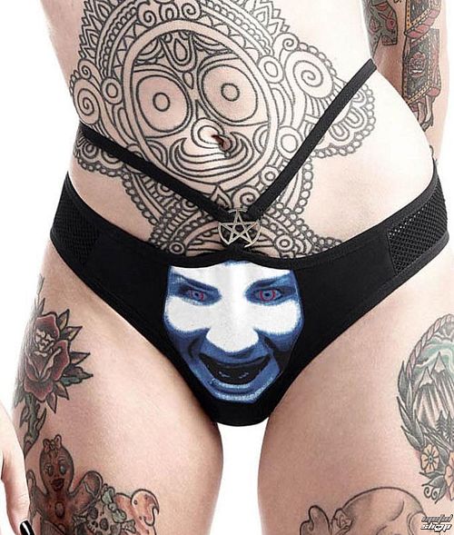 nohavičky dámske KILLSTAR - Marilyn Manson - God of Fuck - Black - K-UND-F-2492