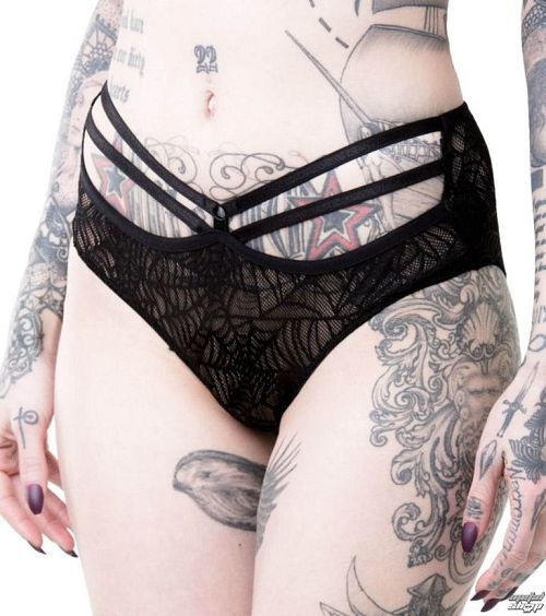nohavičky dámske KILLSTAR - WEEPING WIDOW - BLACK - K-UND-F-2802