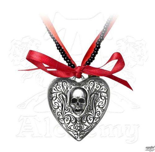 obojok ALCHEMY GOTHIC - The Reliquary Heart Locket - P496