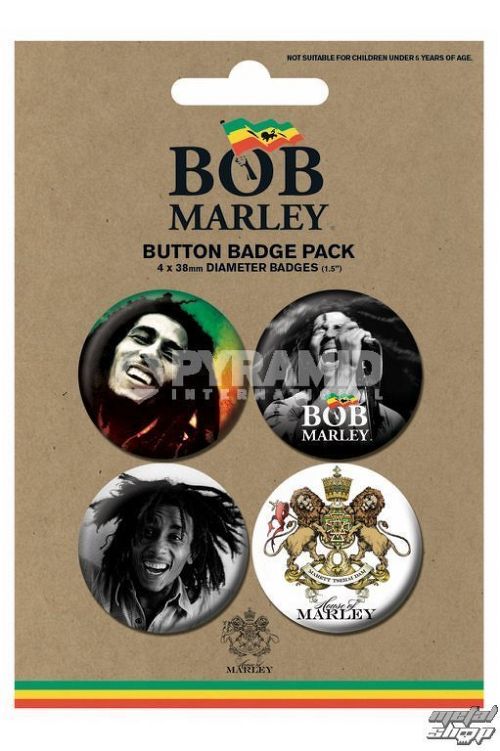 odznaky Bob Marley - Photo - PYRAMID POSTERS - BP80365