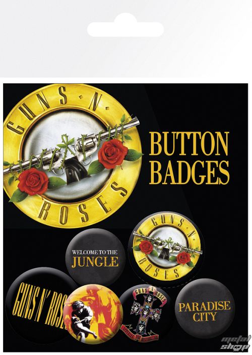 odznaky Guns'n Roses - Lyrics And Logos - BP0458