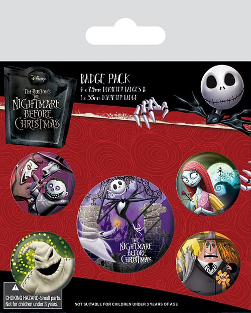 odznaky Nightmare Before Christmas - (&&string0&&) - PYRAMID POSTERS - BP80585