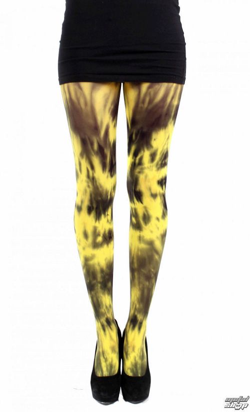 pančucháče PAMELA MANN - 50 Denier 3D Tie Dye - Yellow - PM1008