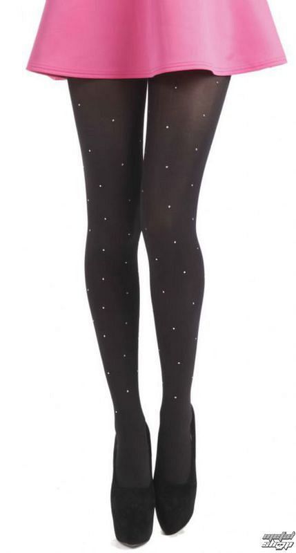 pančucháče PAMELA MANN - 50 Denier 3D Tights - Black with Diamante Seam - 116