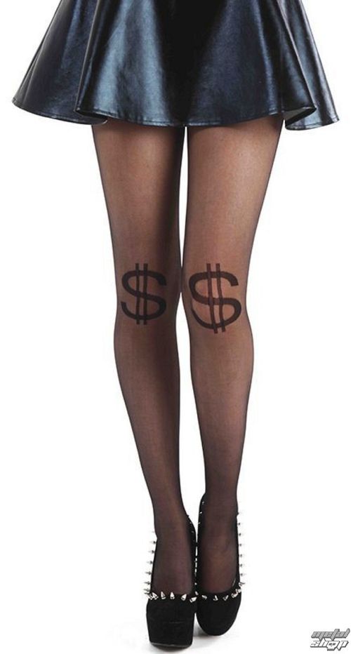 pančucháče PAMELA MANN - Dollar Sheer Knee - Black - PM254