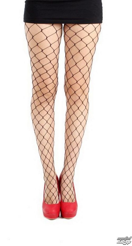 pančucháče PAMELA MANN - Extra Large Net - Black - PM241