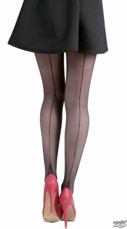 pančucháče PAMELA MANN - Jive Seamed Tights - Black / Black - 092