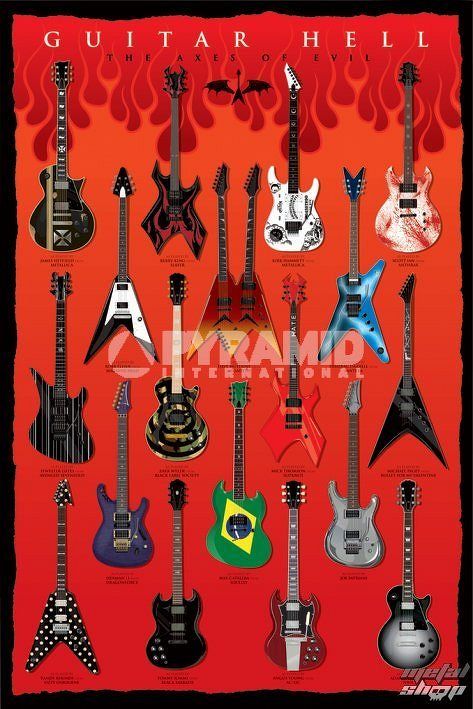 plagát Guitar Hell (The Axes Of Evil) - PYRAMID POSTERS - PP32523