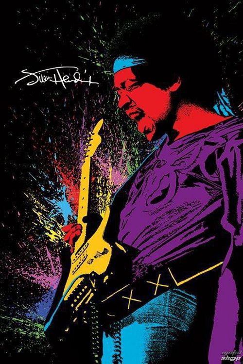 plagát Jimi Hendrix - Paint - PP33759