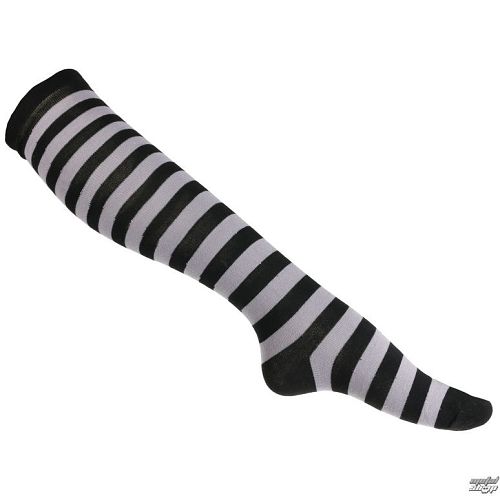podkolienky dámske POIZEN INDUSTRIES - OK Stripe Sox - Black/Grey